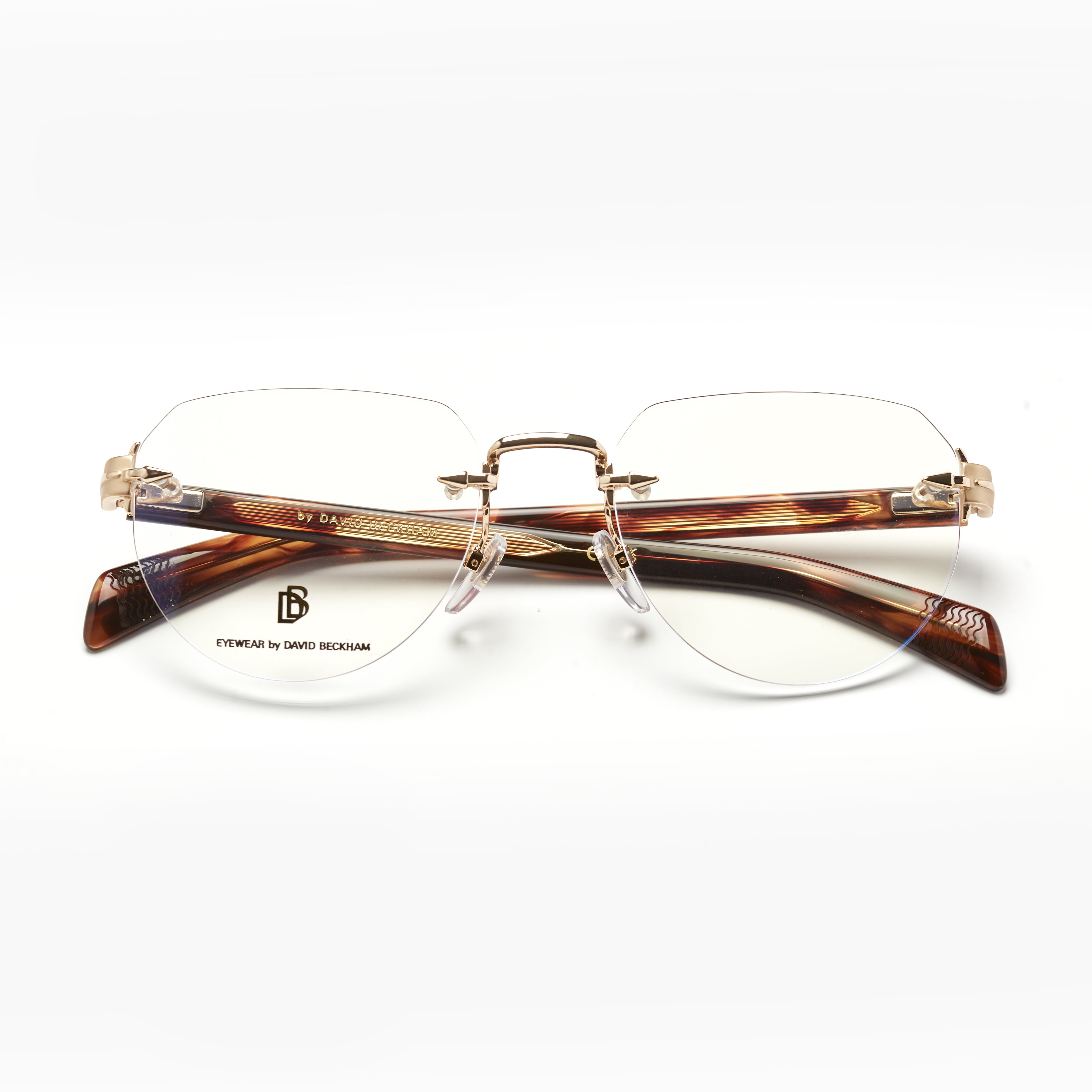 David Beckham 7145 – Or Percée Métal & Acétate (Homme)
